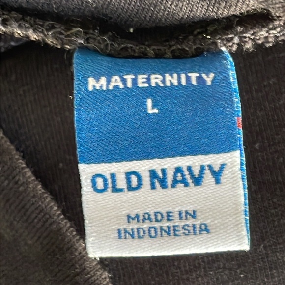 Old Navy Black Maternity Rollover Joggers - Picture 5 of 7